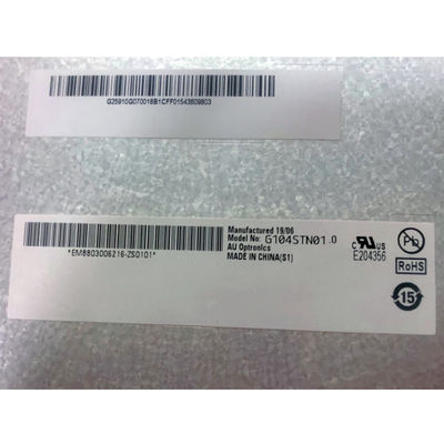 কেনা 800×600 96PPI 230cd/M2 AUO 10.4 ইঞ্চি ইন্ডাস্ট্রিয়াল এলসিডি ডিসপ্লে G104SN03 V1 online manufacture