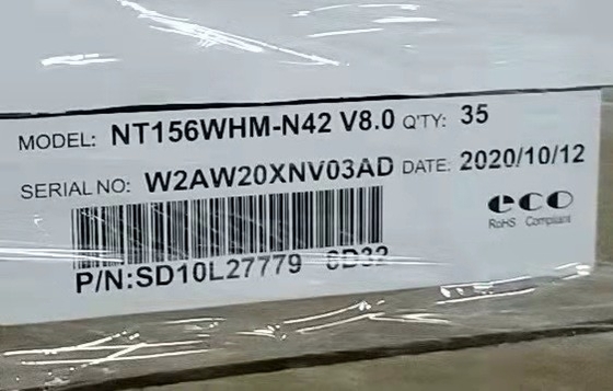 কেনা 220cd/m2 ইন্ডাস্ট্রিয়াল এলসিডি মনিটর 15.6 ইঞ্চি আইপিএস WLED 100PPI NT156WHM-N42 online manufacture