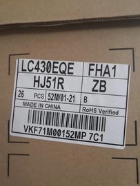 LC430EQE FHA1 LED টিভি ডিসপ্লে প্যানেল, 3840 * 2160 পিক্সেল LED ডিসপ্লে টিভি স্ক্রিন