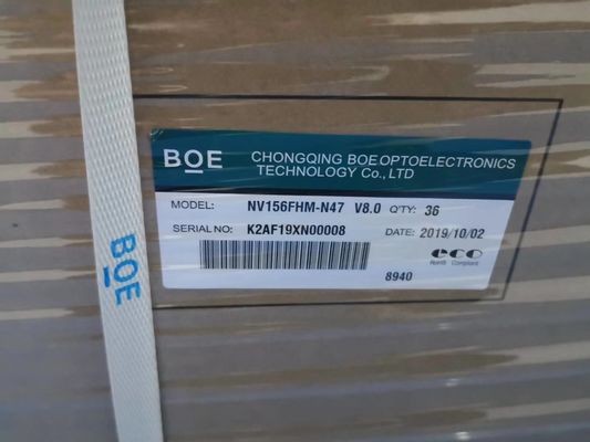 BOE NV156FHM-N47 15.6 ইঞ্চি 1920x1080 রেজোলিউশন 250 সিডি / মি 2 উজ্জ্বলতা পিসি এলসিডি মডিউল টিএফটি-এলসিডি ডিসপ্লে