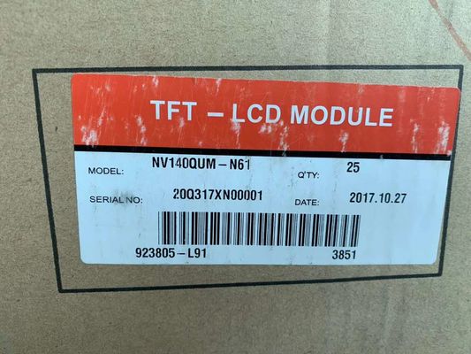 ভালো দাম BOE NV140QUM-N61 14 ইঞ্চি এলসিডি ডিসপ্লে 3840x2160 ইউএইচডি রেজোলিউশন 400cd উজ্জ্বলতা এবং 40 পিন সংযোগকারী সহ অনলাইন