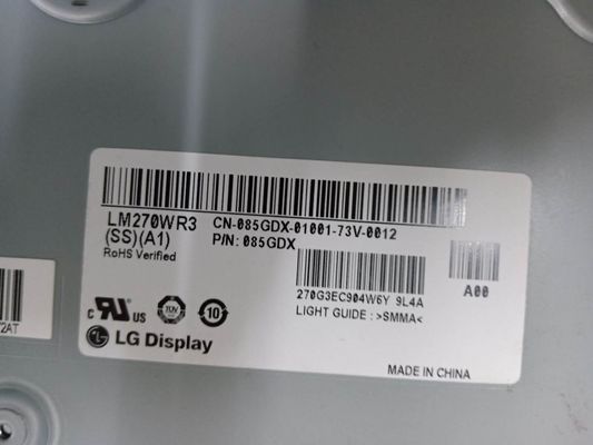 27in 163PPI 3480x2160 ইন্ডাস্ট্রিয়াল এলসিডি প্যানেল LM270WR3-SSA1 350cd/M2