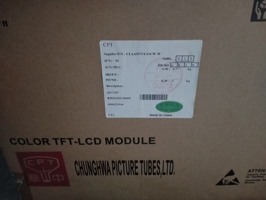 ভালো দাম 5.7 ইঞ্চি ইন্ডাস্ট্রিয়াল এলসিডি ডিসপ্লে 40 পিন 139PPI CLAA057VC01CW NTSC CPT অনলাইন